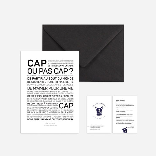 Carte Cap ou pas Cap- Les Mots à l'affiche