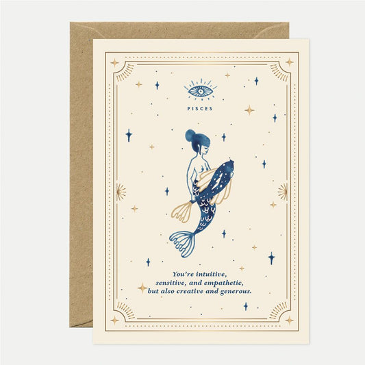 Carte Astro Pisces / Poisson - AWS