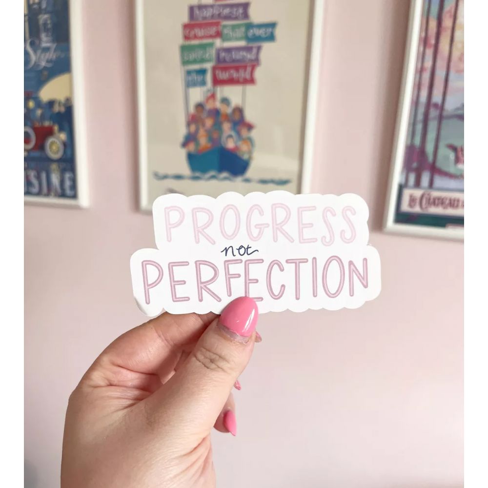 Stickers Progrès pas prefection - Wish Designs
