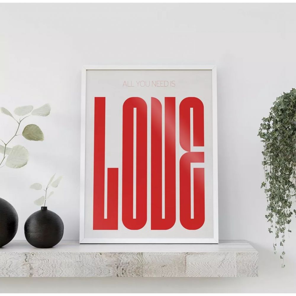 Affiche M - All you need is love - Studio Topo