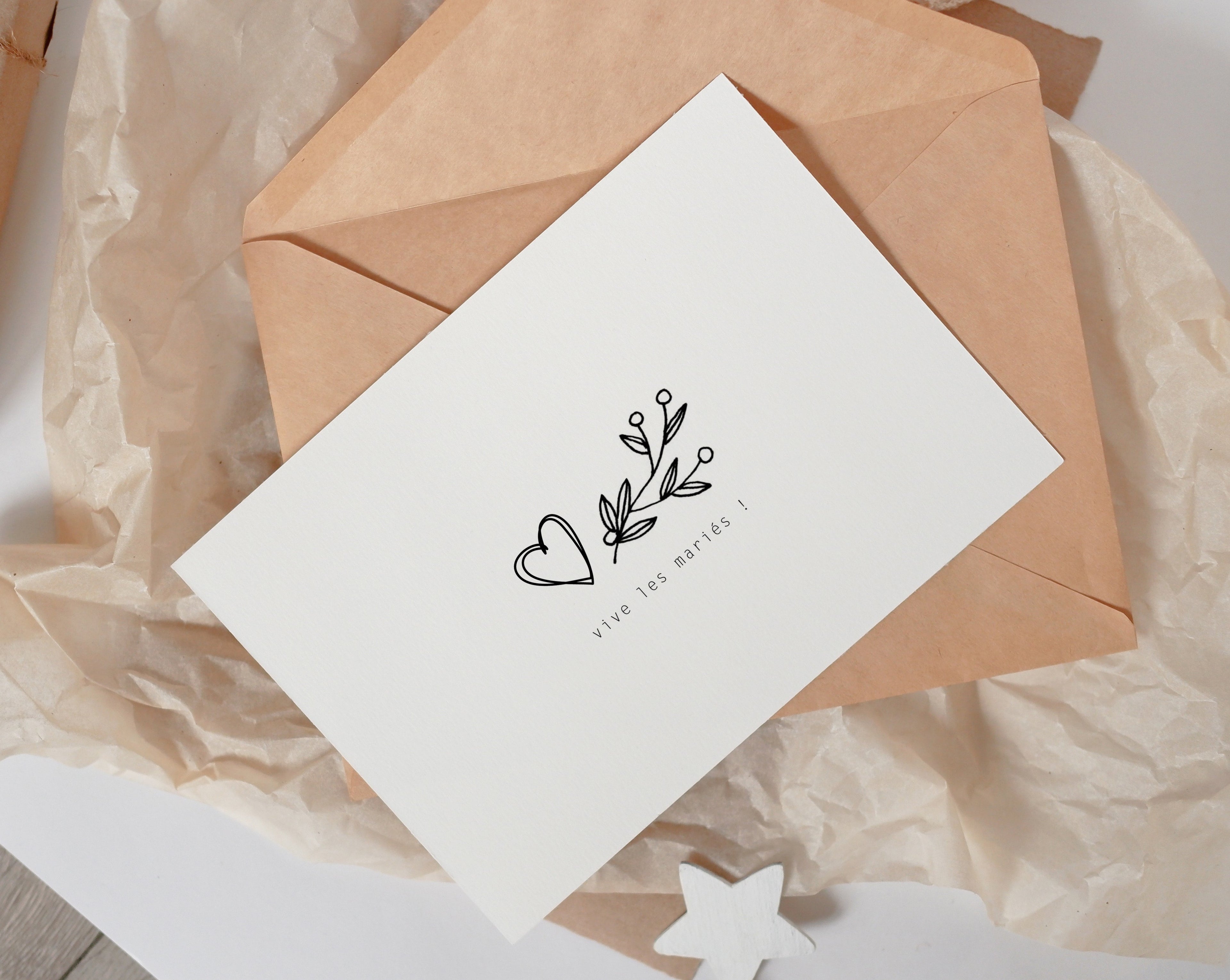 Carte Vive les Mariés - Anna Posimo