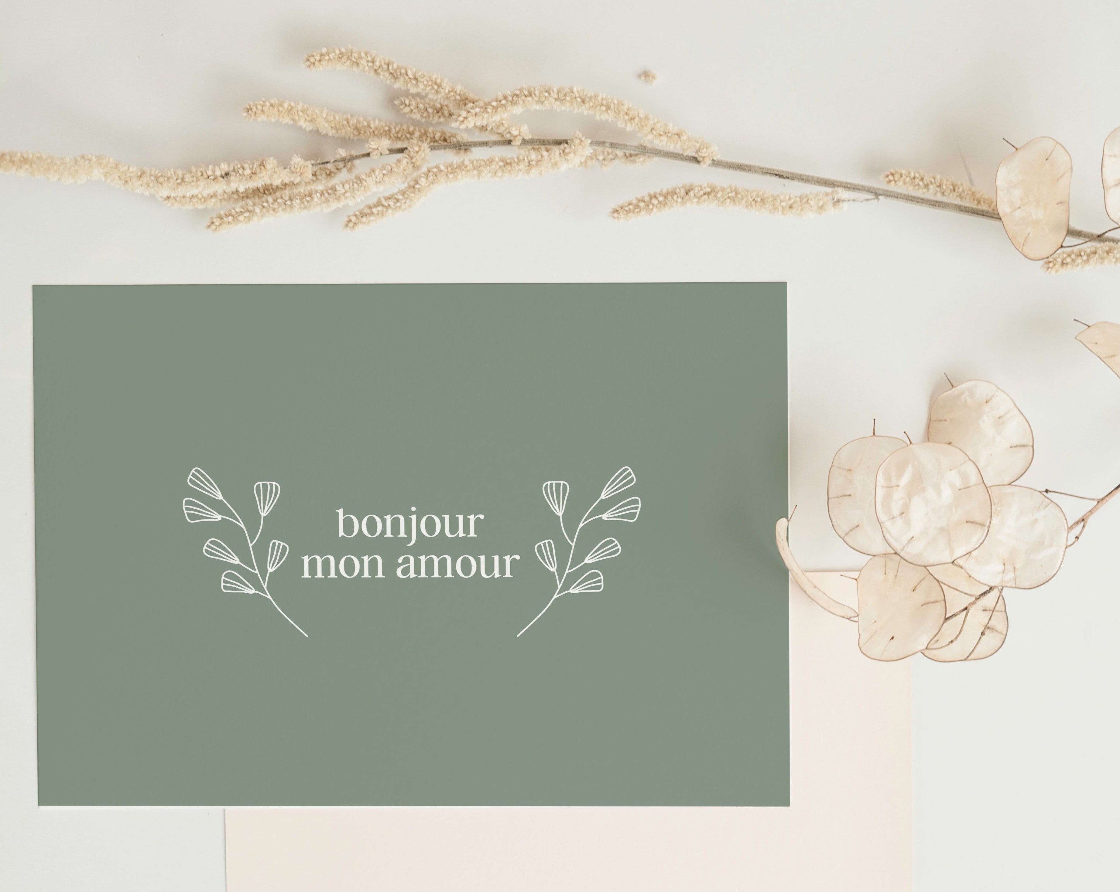 Carte Bonjour Mon Amour - Anna Posimo