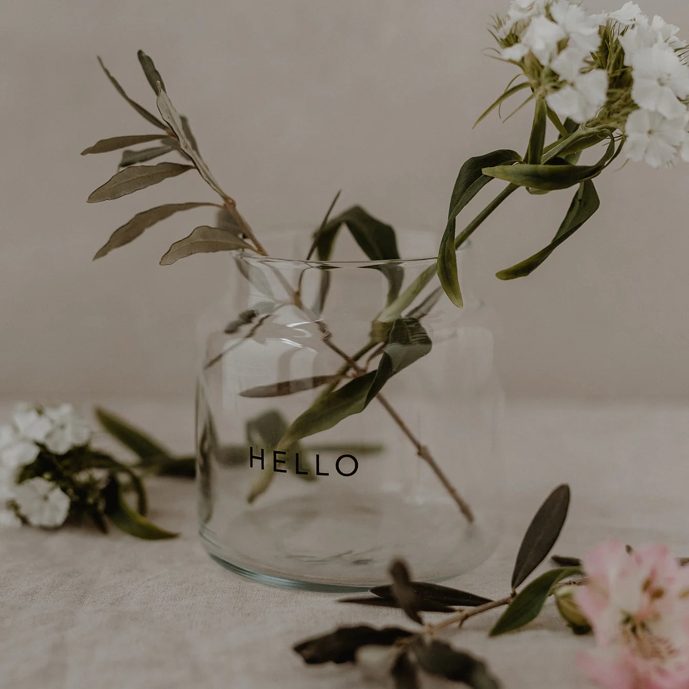 Vase en verre  Hello - Euleunschnnit