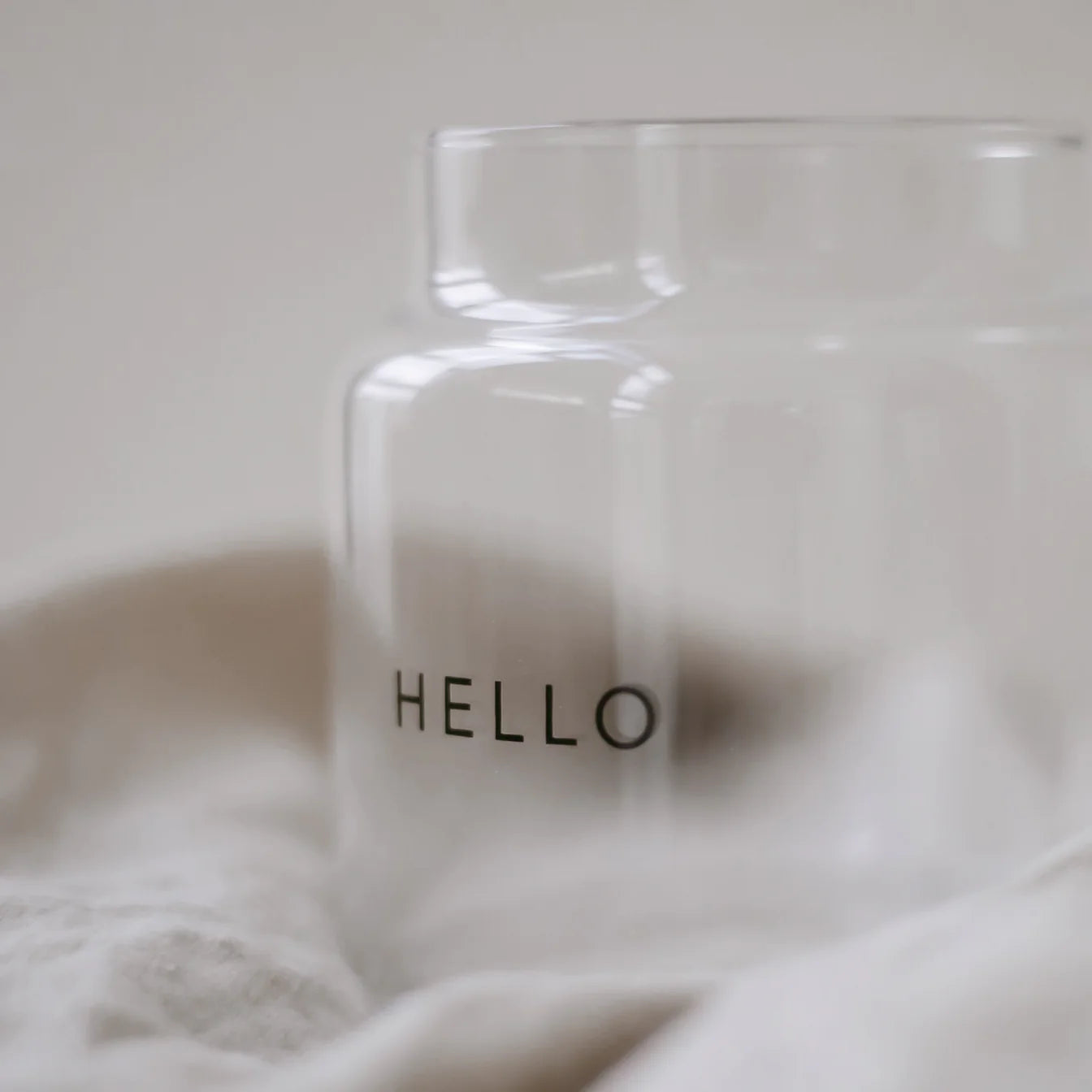 Vase en verre  Hello - Euleunschnnit